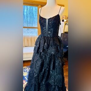 Jovani Sparkling Black Dress NWT size 8